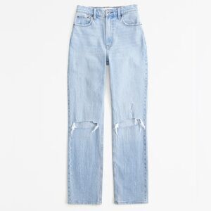 Abercrombie Ultra High Rise 90s Straight Leg Jeans